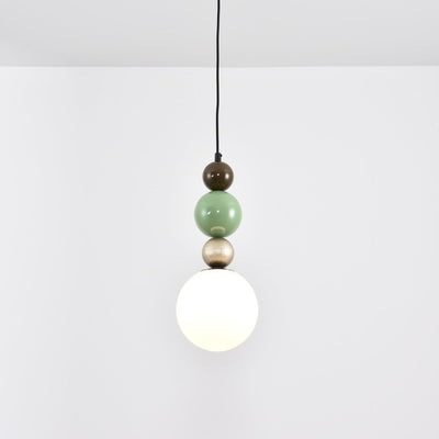 Eshaisra Nordic Art Round Balls Stacking Glass Pendant Lamp