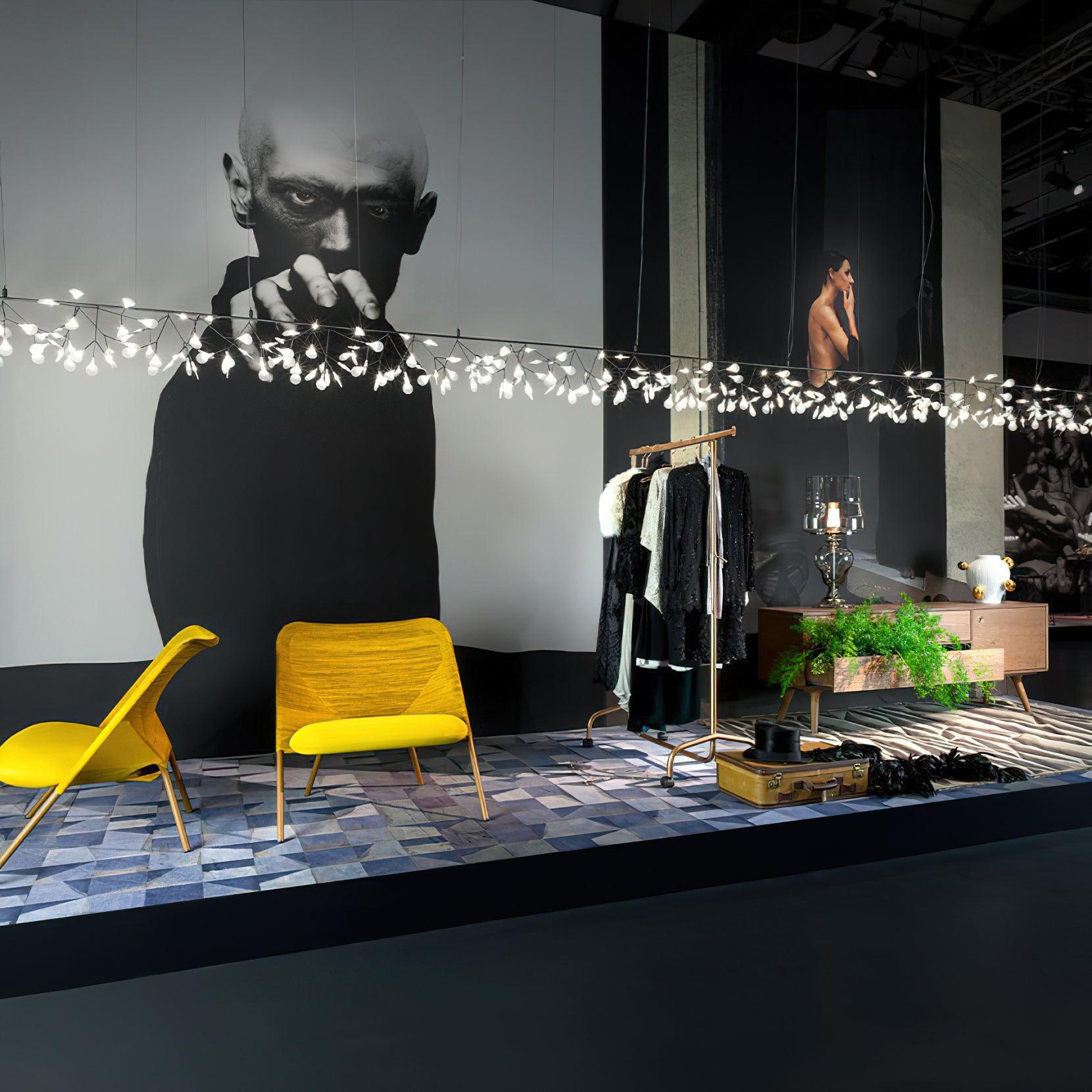 Brenwen Chandelier LED Branch Long Linear Artistic