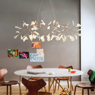 Brenwen Chandelier LED Branch Long Linear Artistic