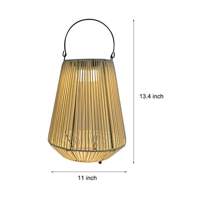 Geieve Rustic Rattan Outdoor Lantern