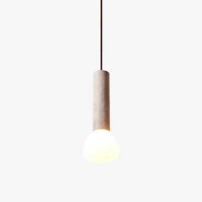 Beia Minimalist Travertine Pendant Light