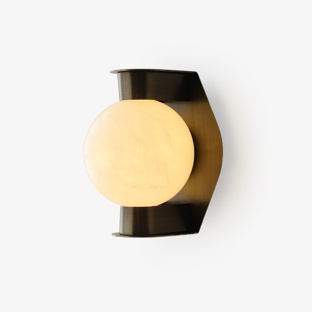 Caldrien Alabaster Orb Alabaster Sconce