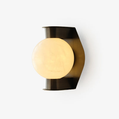 Caldrien Alabaster Orb Alabaster Sconce