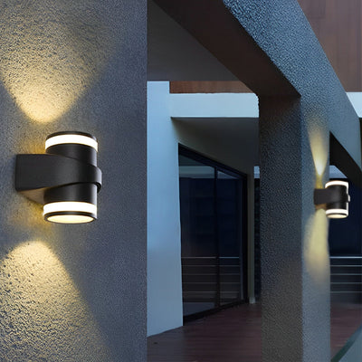Wiona Round LED Aluminum Outdoor Wall Washer Lights