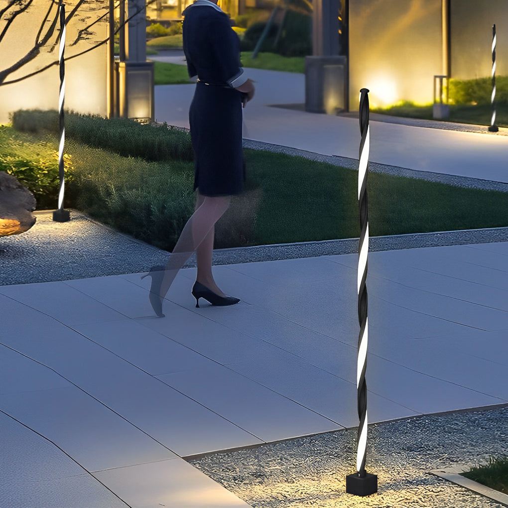 Dennis Linear LED Minimalist Aluminum Outdoor Path Light