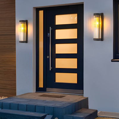 Denise Creative  LED Modern Solar Glass Outdoor Wall Lights