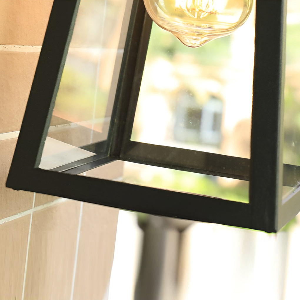 Larissa Trapezoidal LED Vintage Iron Outdoor Wall Light