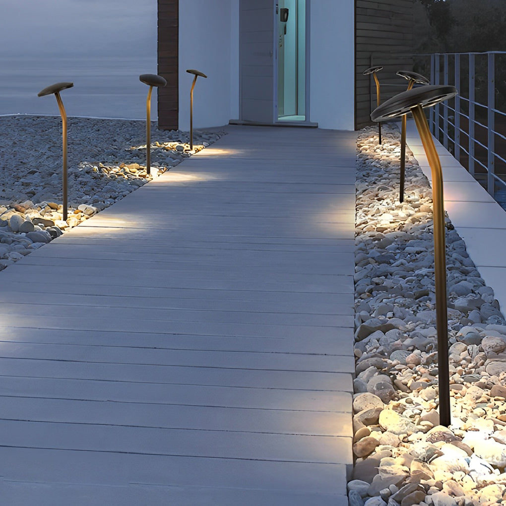 Nimble Mushroom Lawn Durable Aluminum Pathway Lighting