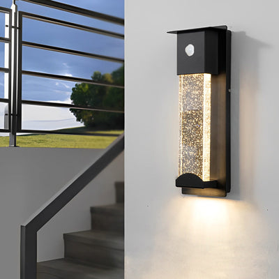 Patricia Minimalist Bubble LED Glass Outdoor Wall Lamp