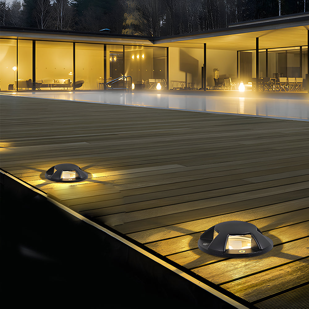 Abigail Horizontal Deck Stair Pathways Metal Outdoor Lights