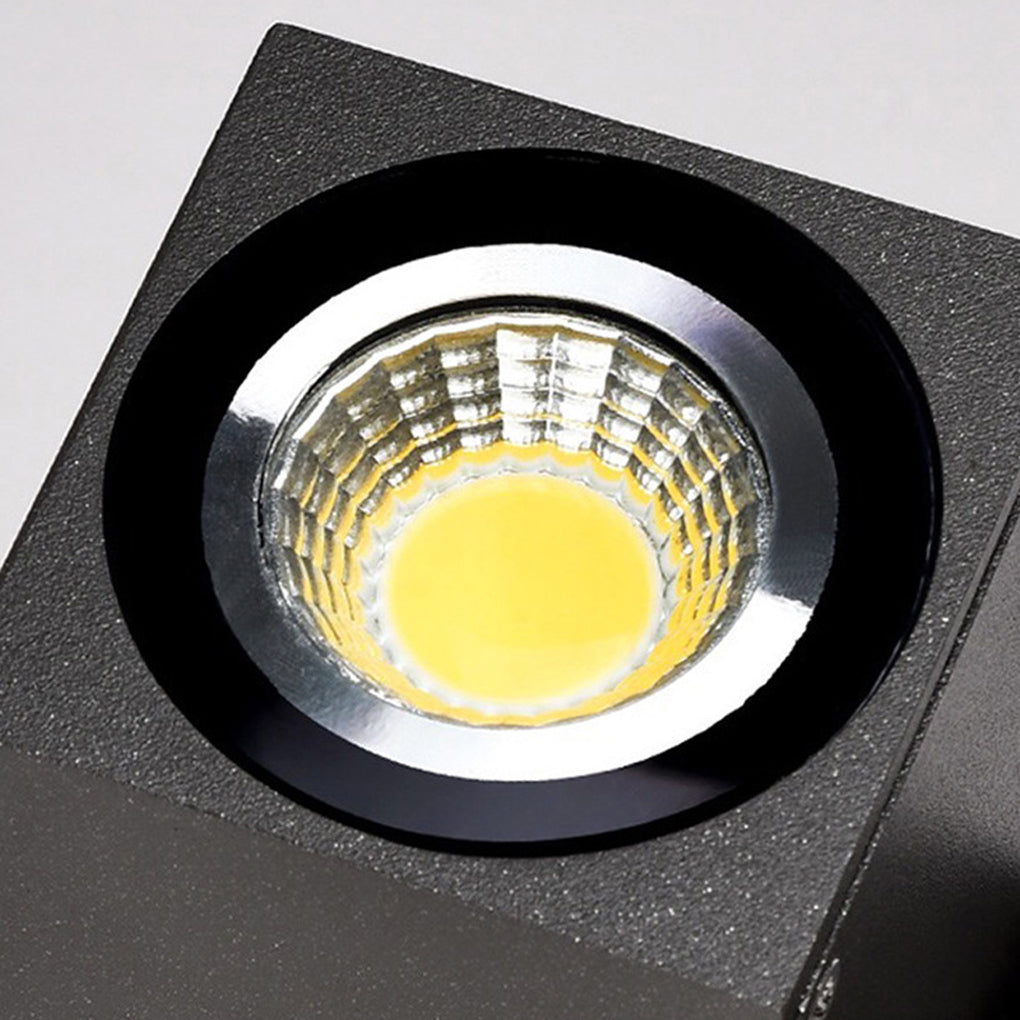 Constnt Square Sensor LED Aluminum Outdoor Wall Spot Lights