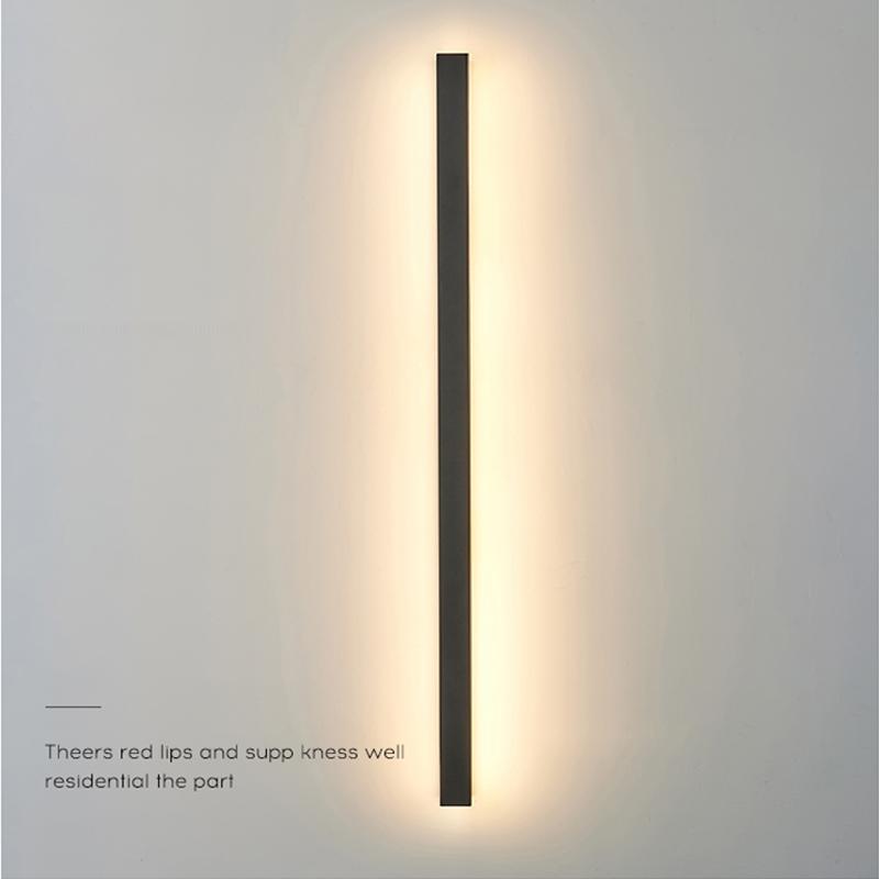 Zebadi Long Linear LED Iron Outdoor Wall Porch Lights