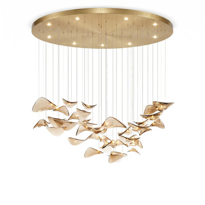 Beauvale Wave Floating Leaf Chandelier
