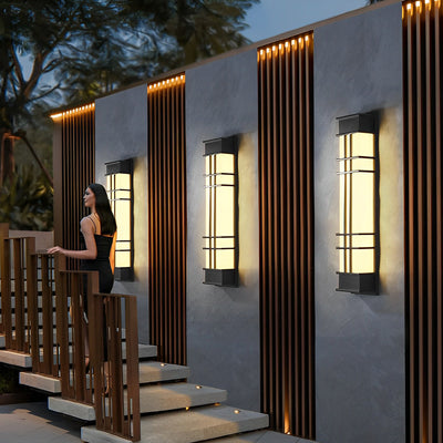 Loisa Retro Rectangular LED Traditional Outdoor Wall Lamp