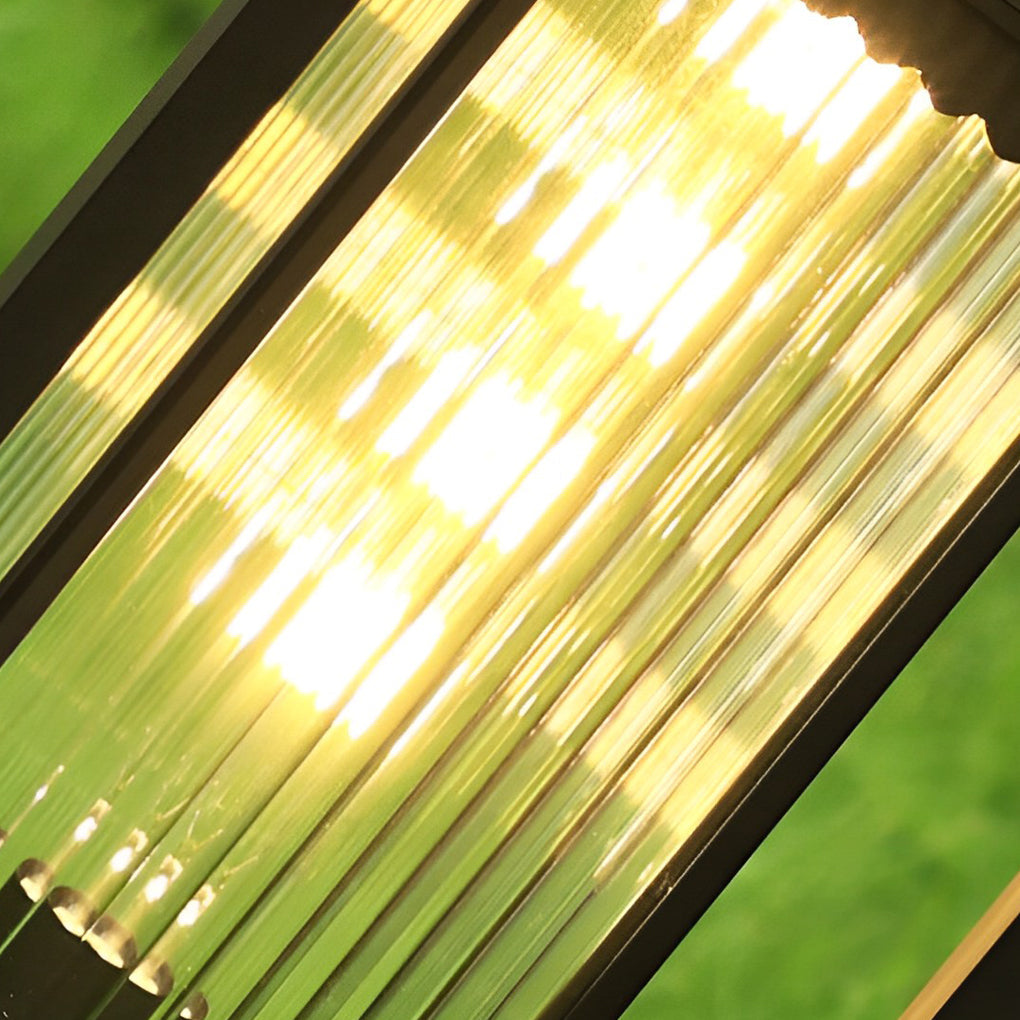 Hadley Lawn Ribbed Aluminum Outdoor Pathway Lights