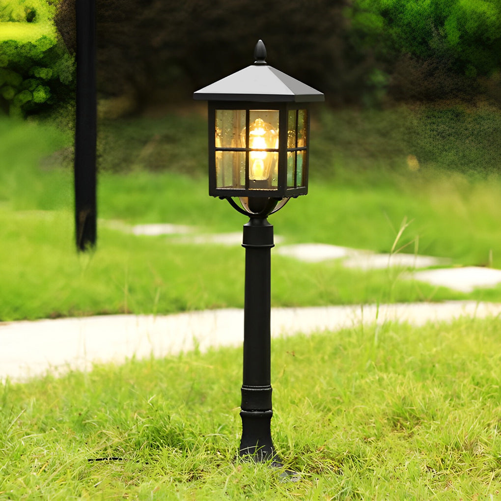 Melda Retro Pavilion Aluminum Outdoor Lawn Lamp