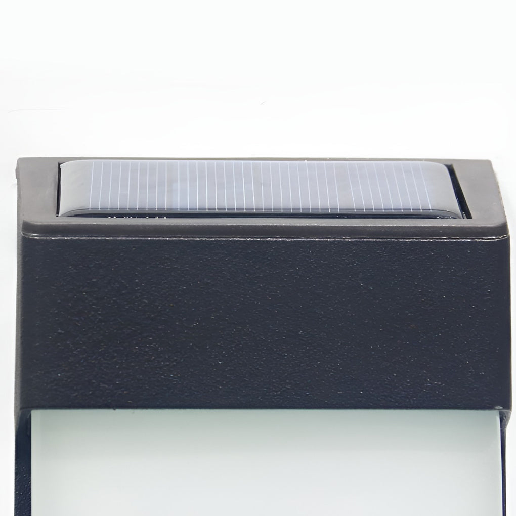 Laon Rectangular LED Light-controlled Aluminum Outdoor Sconce Light