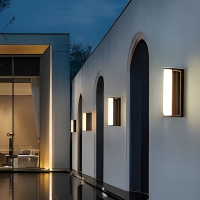 Lione Long LED Solar Linear Outdoor Wall Light