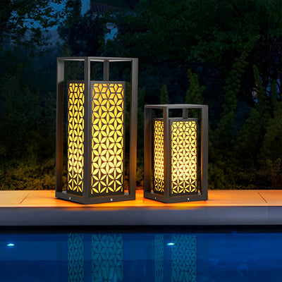 Gala Floral Pattern Unique Modern Metal Pathway Lights