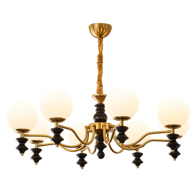 Ordore Traditional Elegance Vintage Wood Chandelier