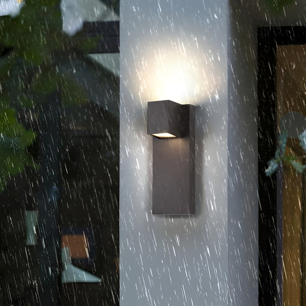 Eriny Square LED Modern Aluminum Outdoor Wall Sconce Light