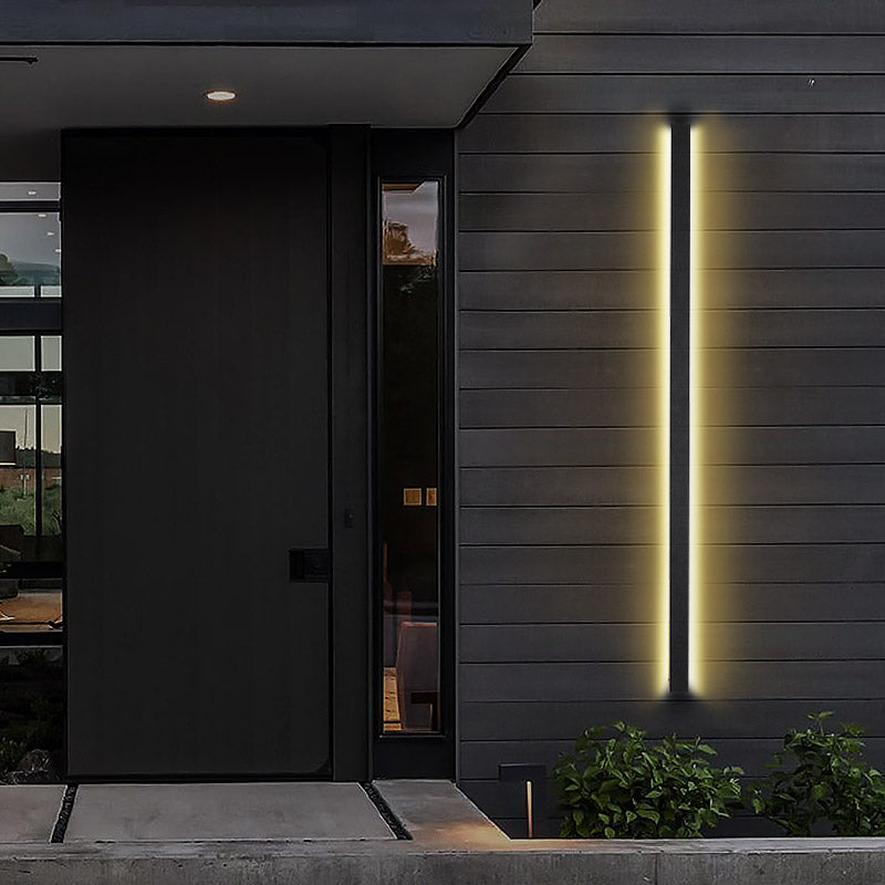 Emma Linear Metal Modern Iron Outdoor Wall Lights