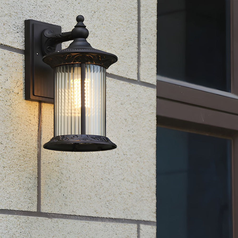 Silas Coffee Gold Vintage Aluminum Outdoor Wall Lights