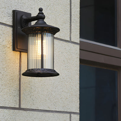 Silas Coffee Gold Vintage Aluminum Outdoor Wall Lights