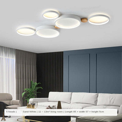 Arisha Round Flush Mount Ceiling Light Bedroom - Neutral Decor