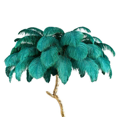 O'Moore Nordic Luxury Unique Ostrich Feather Floor Lamp/Table Lamp - Neutral Decor