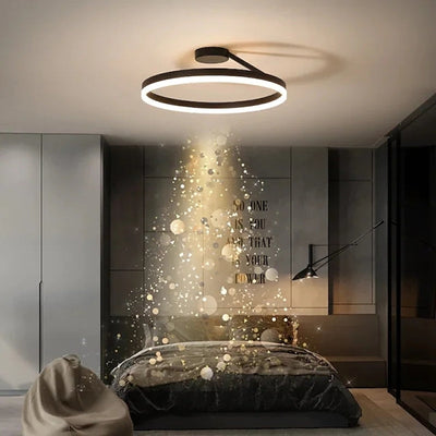 Arisha Modern Circle Flush Mount Ceiling Light Bedroom - Neutral Decor