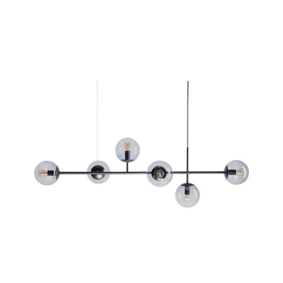 Yorvin Pendant Lamp Orb Brass Glass for Living Room