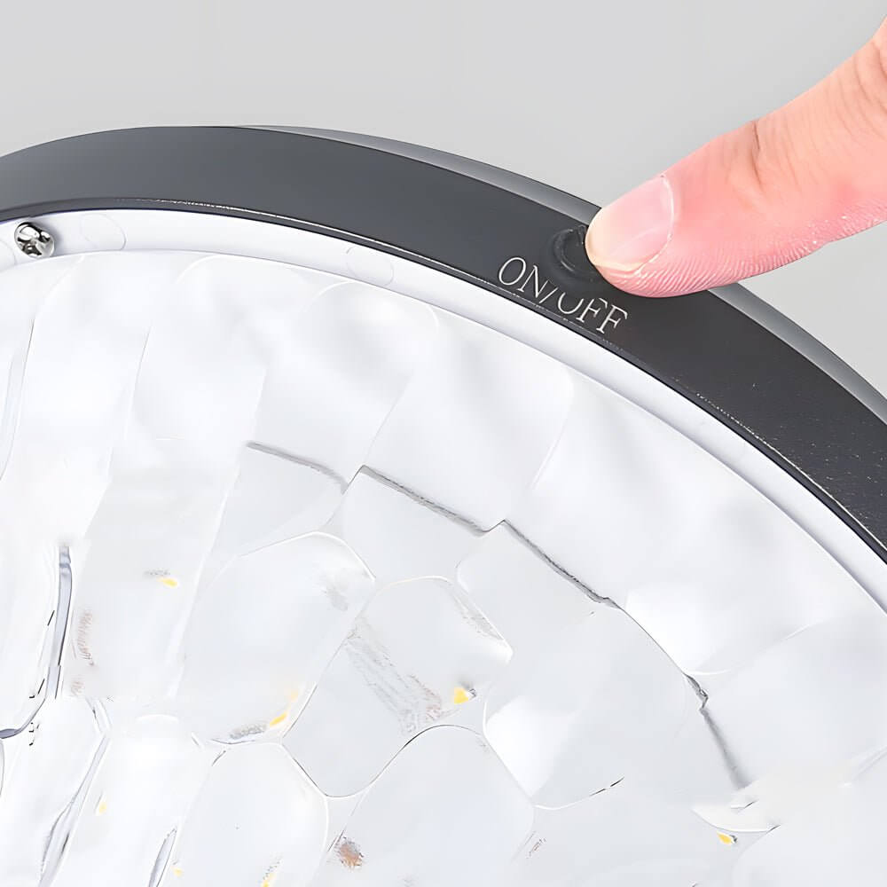 Queenly High Round LED Solar Aluminum Outdoor Post/Pier Light