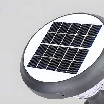 Queenly High Round LED Solar Aluminum Outdoor Post/Pier Light