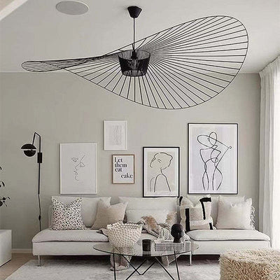 Ritta Modern Flower Fabric Pendant Light - Neutral Decor