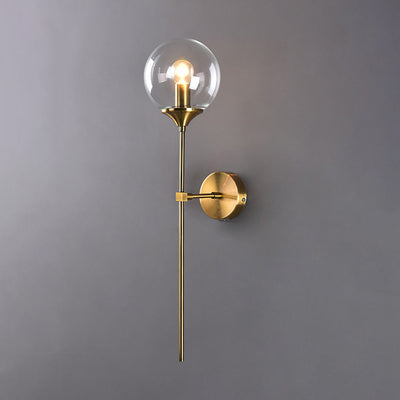 Valentina Modern Globe Glass Wall Lamp - Neutral Decor