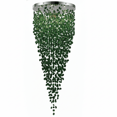Polychrome Mineral Quartz Cascade Chandelier