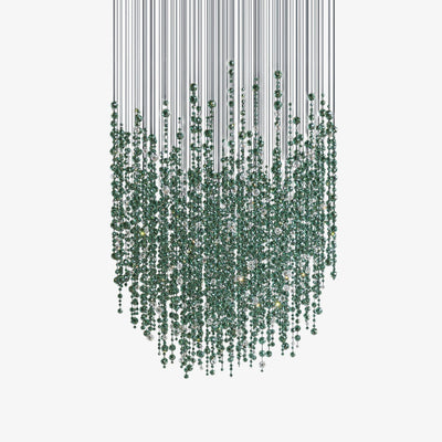 Rainfall Crystal Emerald Green Clear Customize Chandelier