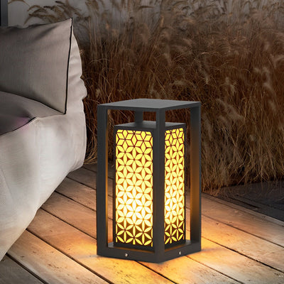 Gala Floral Pattern Unique Modern Metal Pathway Lights