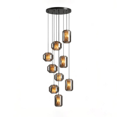 Edenborne Alabaster Glass Cylinder Pendant Light