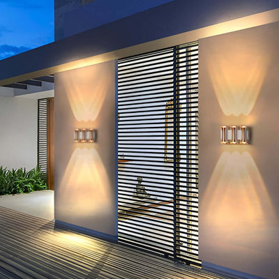 Phineas LED Modern Aluminum Outdoor Wall Sconce Light