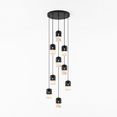 Silas Alabaster Duotone Capsule Pendant Lamp