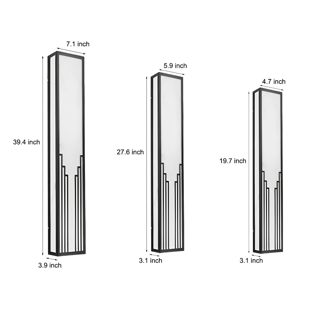 Gertrude Strip LED Modern Resin Outdoor Wall Light