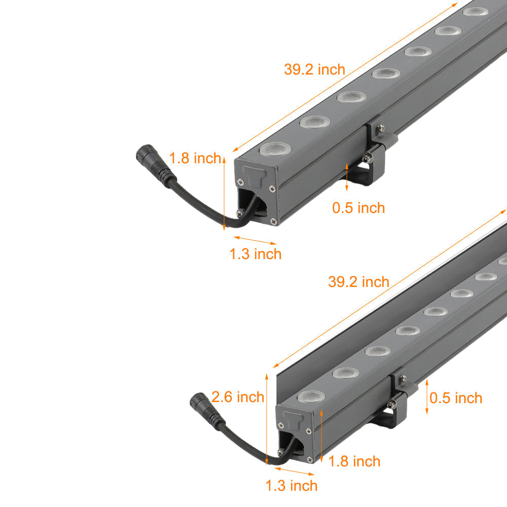 Farme Linear LED Aluminum Outdoor Wall Washer Lights