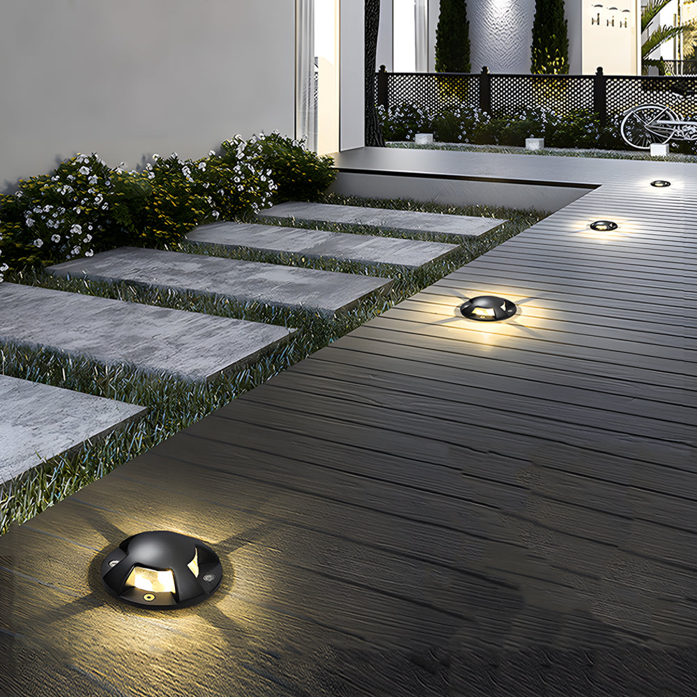 Abigail Horizontal Deck Stair Pathways Metal Outdoor Lights