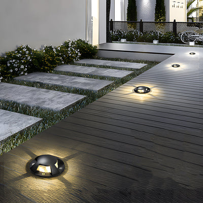 Abigail Horizontal Deck Stair Pathways Metal Outdoor Lights