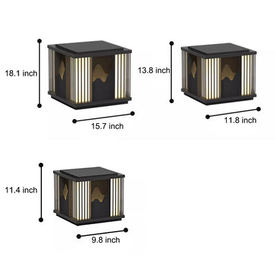 Gaiety LED Scenery Modern Steel Outdoor Post Caps Lights