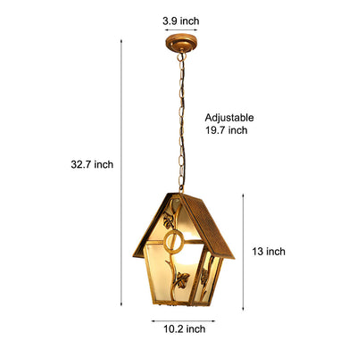 Ambe Creative Cabin American Glass Outdoor Chandelier Lamp
