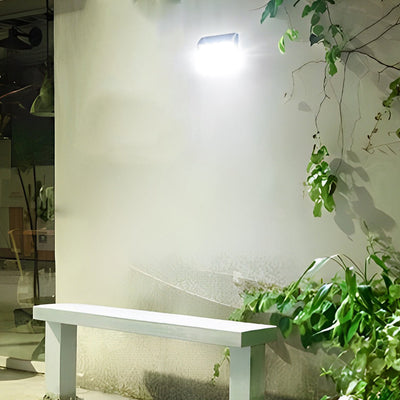 Edelin Rectangular LED Motion Sensor Steel Outdoor Wall Lamp