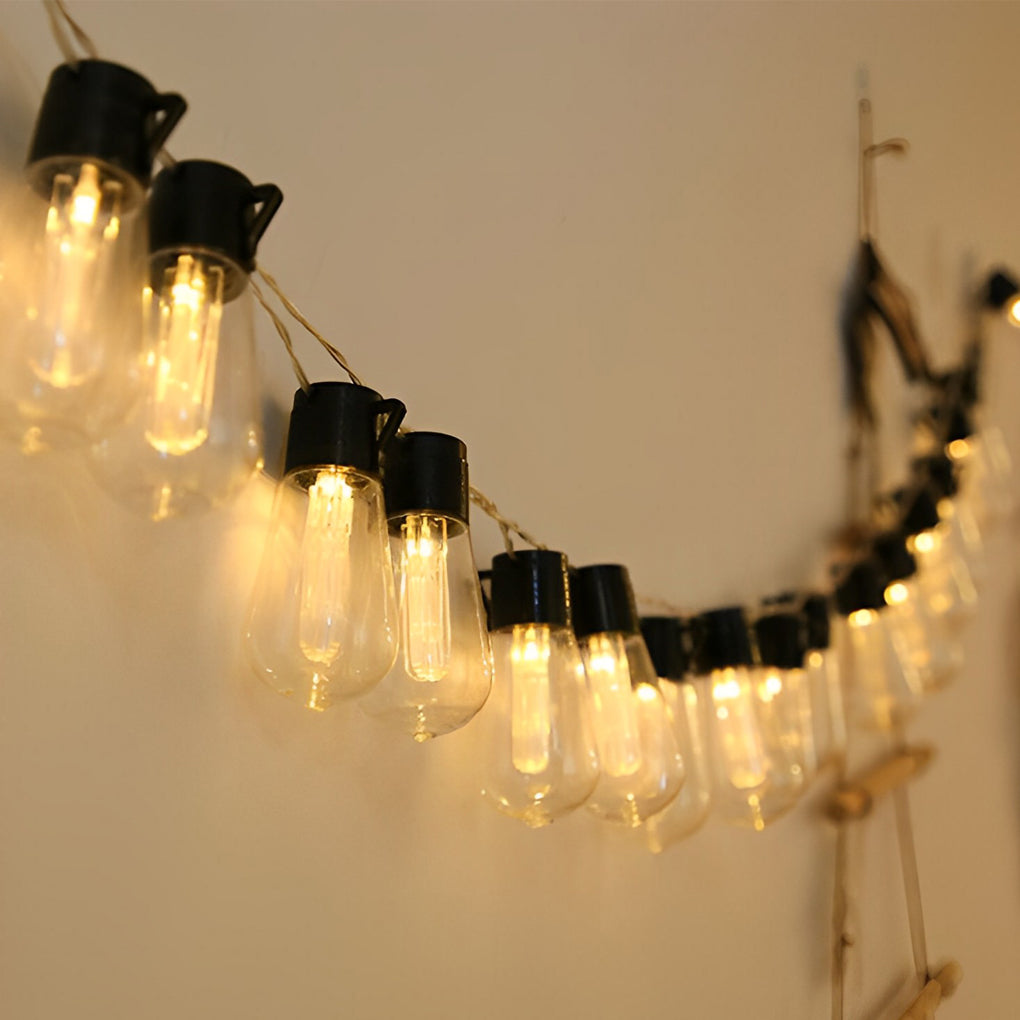 Brenda Retro Bulb USB LED Solar String Outdoor Lights